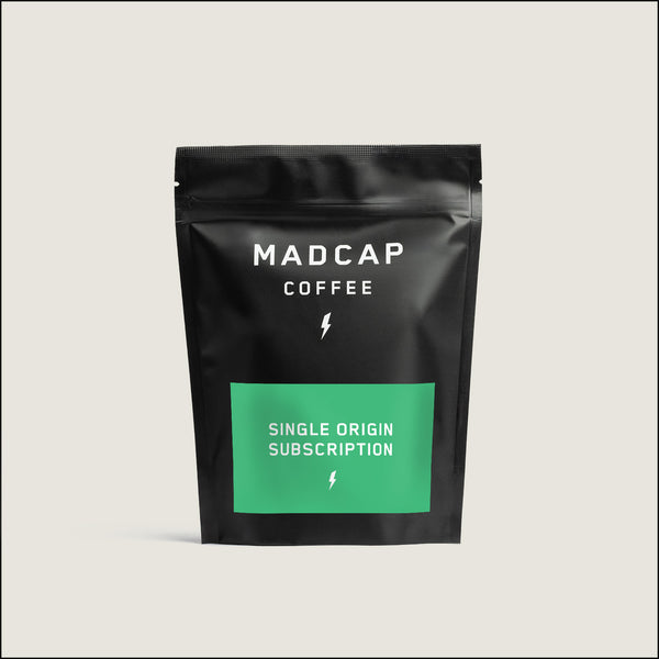 Rotating single origin coffee subscription
