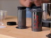 AeroPress coffee brewer in the Madcap training space